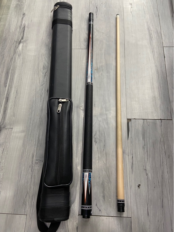 Cơ bida Rhino RC23-22 ngọn mộc - Màu đen - Ngoại hình: 98% - Kèm túi