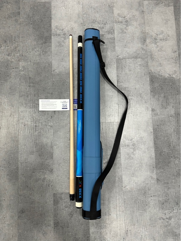 Cơ bida Starter Cue - Màu xanh dương - Ngoại hình 98% - Kèm túi đựng