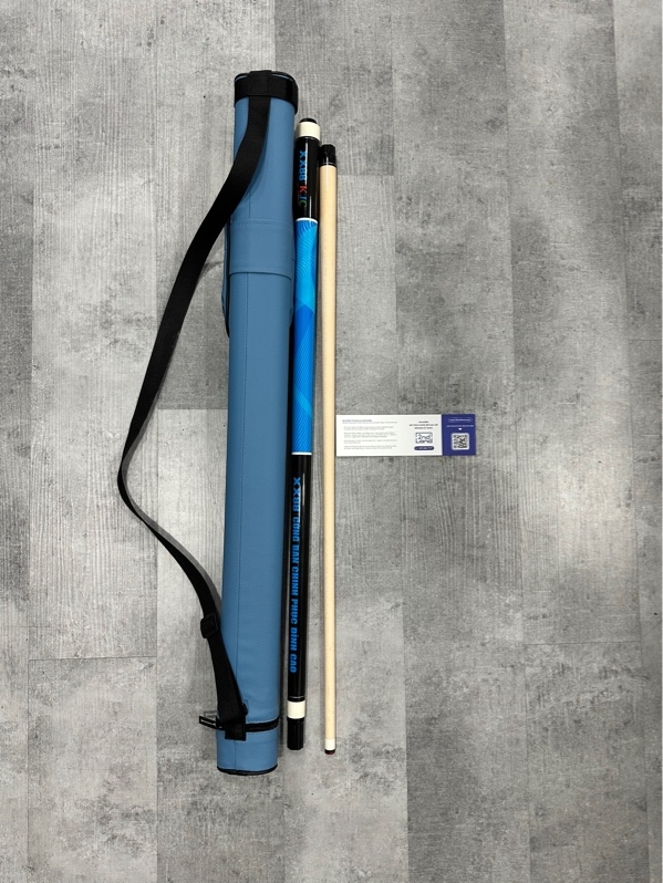 Cơ bida Starter Cue - Màu xanh dương - Ngoại hình 98% - Kèm túi đựng