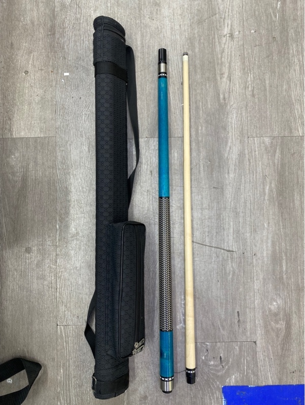 Cơ bida TL Cues - Màu xanh ngọc - Ngoại hình 97.5% - Kèm túi