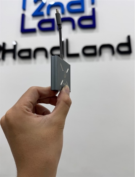 Cọc Box livestream PK 2 chiều Âm Thanh HiFi cho dòng máy iphone 14 trở xuống - Màu bạc - Ngoại hình 98% - Kèm dây 1