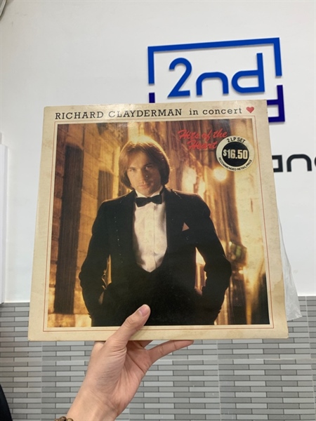 Combo 2 đĩa than Richard Clayderman In Concert - Richard Clayderman - Màu đen - Ngoại hình: 98% - Box