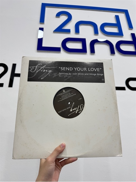 Combo 2 đĩa than Send Your Love (Remixes By Josh Wink And Minge Binge) - Sting - Màu đen - Ngoại hình: 98% - Box
