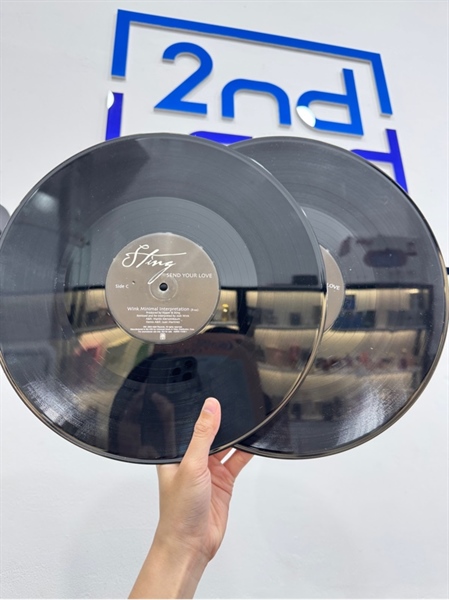Combo 2 đĩa than Send Your Love (Remixes By Josh Wink And Minge Binge) - Sting - Màu đen - Ngoại hình: 98% - Box 1