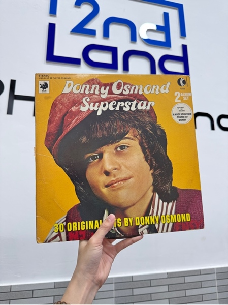 Combo 2 đĩa than Superstar - Donny Osmond - Màu đen - Ngoại hình: 98% - Box