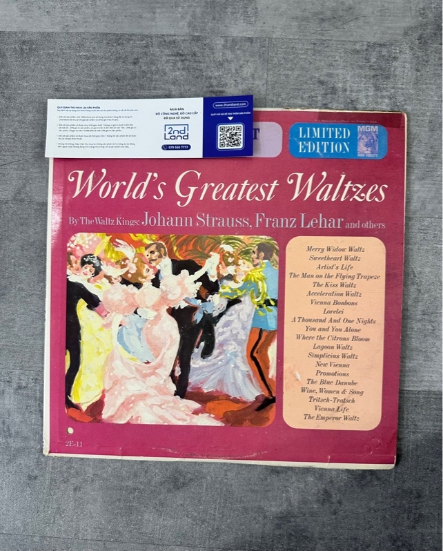 Combo 2 đĩa than Various – World's Greatest Waltzes set 2 đĩa - Ngoại hình 97% - Box