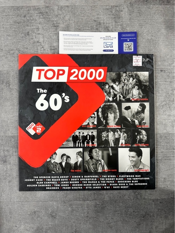 Combo 2 đĩa than vinyl VARIOUS ARTISTS - TOP 2000 - THE 60'S (2LP/180G/GATEFOLD) - Ngoại hình 98% - Box