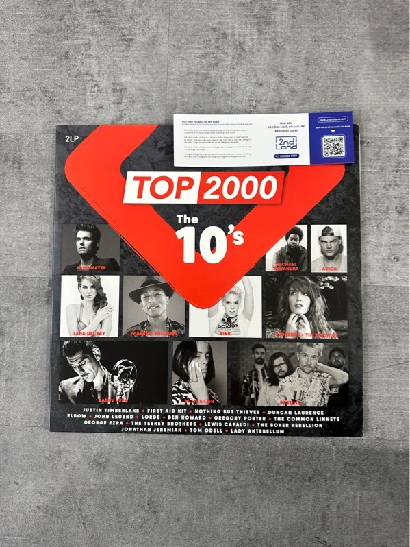 Combo 2 đĩa than Vinyl Various – Top 2000: The 10's (2LP) - Ngoại hình 98% - Box