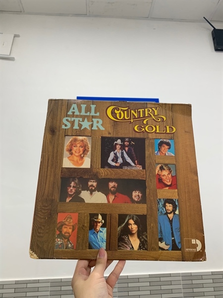 Combo 3 đĩa than All Star Country Gold - Various - Màu đen - Ngoại hình: 98% - Box