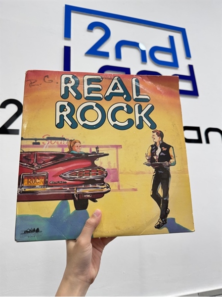 Combo 4 đĩa than Real Rock - Various - Màu đen - Ngoại hình: 98% - Box
