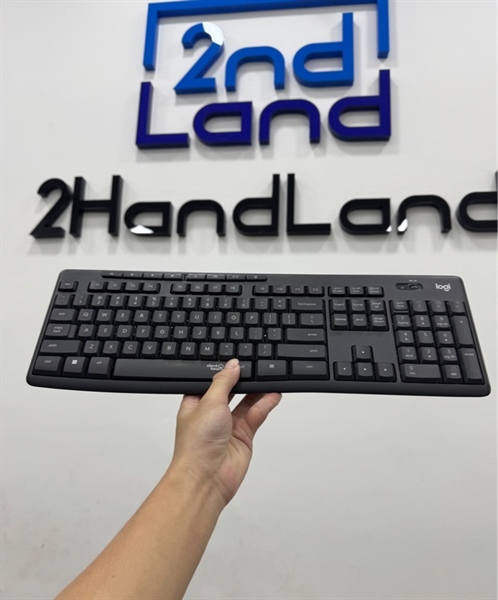 Combo bàn phím + Chuột không dây Logitech MK295 Silent - 1 mode : receiver - Màu đen - Ngoại hình 97% - chuột liệt phím trái - Kèm receiver