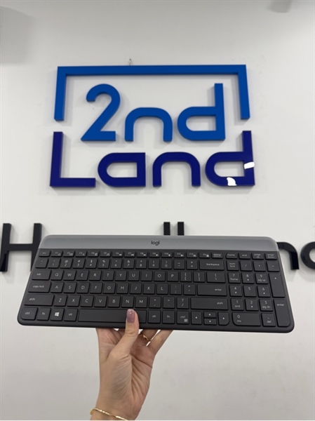 Combo bàn phím chuột Logitech K470 + Chuột M340 - Màu xám - Ngoại hình 97% - Chuột con lăn bị rơ , trầy nhẹ - Kèm 1 receiver