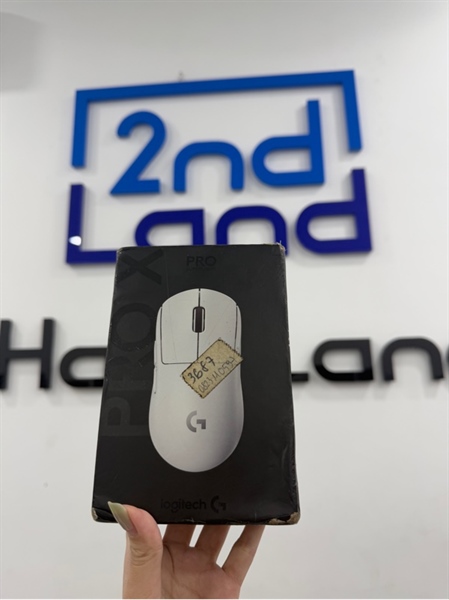 Combo Chuột Logitech Pro X Supper Light - 2 mode: receiver , dây - Màu trắng - Ngoại hình 97% - Kèm Box , pad chuột ninja Fx Artisan