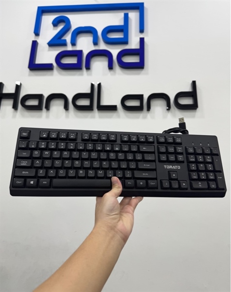 Combo chuột + phím giả cơ Tomato S100 - Màu đen - Ngoại hình 97% - Phím tróc sơn, chuột hư con lăn - Body.