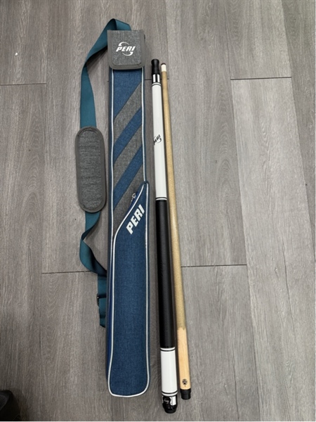 Combo cơ bida Peri ST-02 - Màu trắng - Ngoại hình 98% - Kèm ngọn mộc P8s , 1 túi , 1 nối