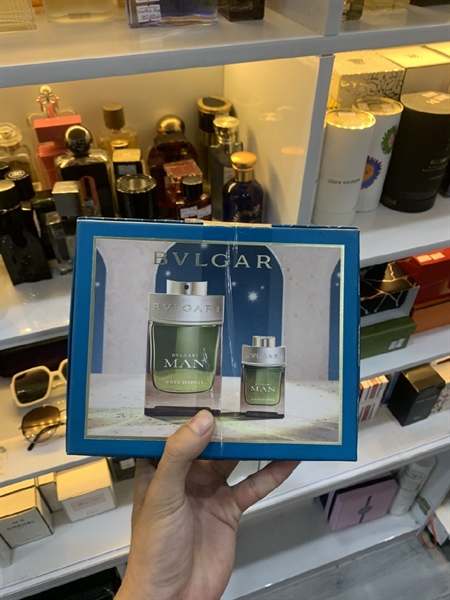 Combo Nước hoa BVLGARI Man Wood EDP - 100ml + 15ml - Fullbox