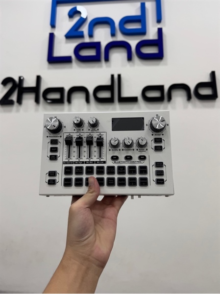 Combo Sound Card Âm Thanh X7 hỗ trợ mic 48V cắm trực tiếp đời mới nhất 2024 + Micro ISK AT350 - Màu trắng - Ngoại hình 98% - Kèm dây c-c và dây 3.5