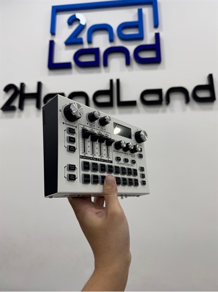 Combo Sound Card Âm Thanh X7 hỗ trợ mic 48V cắm trực tiếp đời mới nhất 2024 + Micro ISK AT350 - Màu trắng - Ngoại hình 98% - Kèm dây c-c và dây 3.5 1