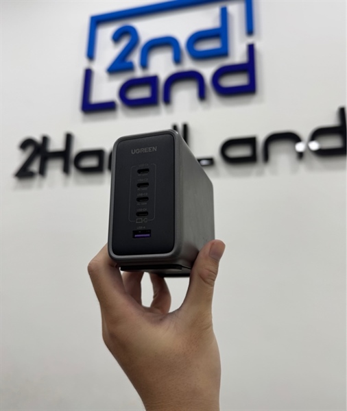 Củ sạc Ugreen Nexode 300W GAN 5 cổng USB-C - Màu xám - Ngoại hình 97% - Kèm dây nguồn 2