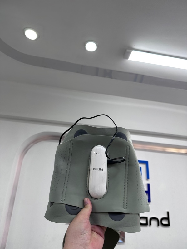 Đai massage lưng Philips 3211B - Màu xanh - Ngoại hình 98% - Kèm usb-c
