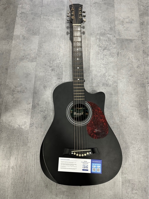 Đàn Bansid ACOUSTIC GUITAR - Màu đen - Ngoại hình 97% - Xước, dây rỉ sét - Body
