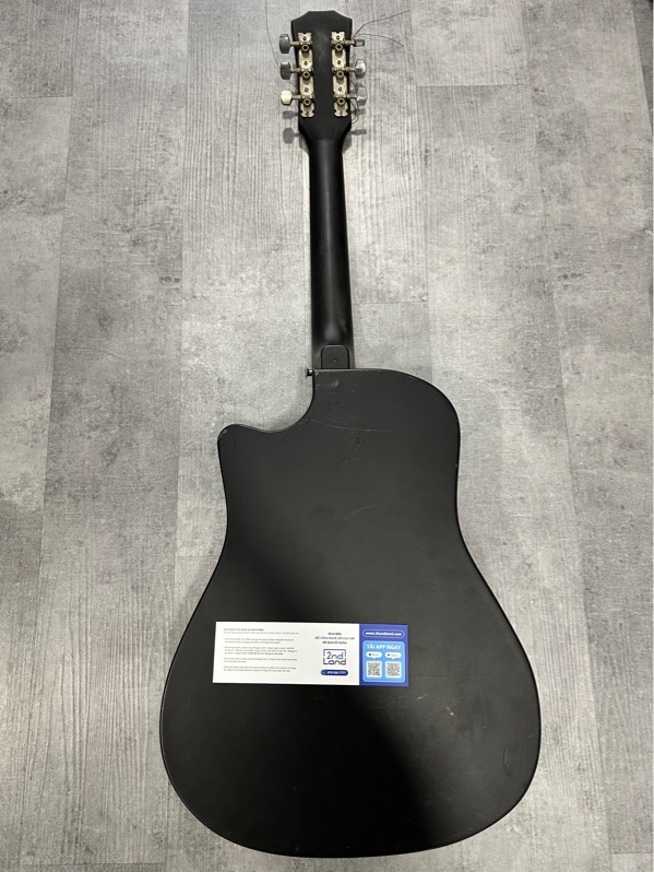 Đàn Bansid ACOUSTIC GUITAR - Màu đen - Ngoại hình 97% - Xước, dây rỉ sét - Body