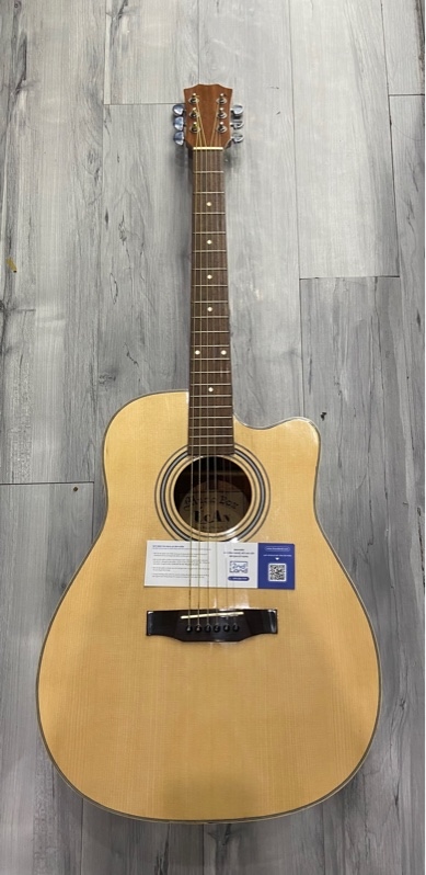 Đàn Guitar Acounstic - Màu nâu vàng - Ngoại hình: 97% - Kèm túi