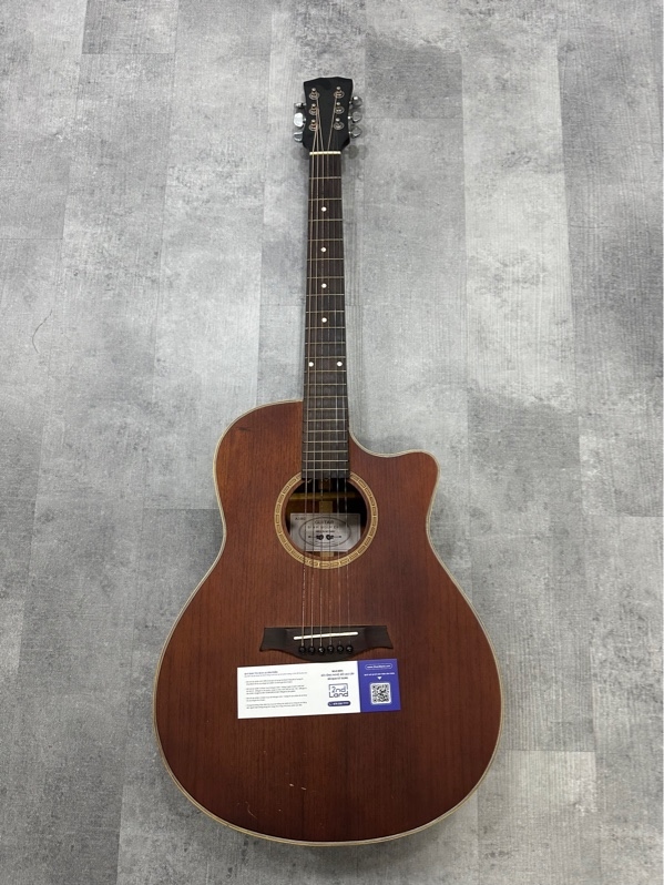 Đàn GUITAR ACOUSTIC BÌNH NGUYÊN A180 - Màu nâu nhám - Ngoại hình 97% - Trầy cấn, nứt, dây sét - Body