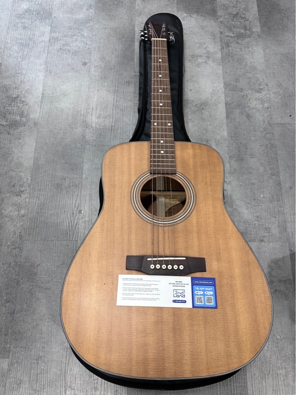 Đàn Guitar Acoustic dáng Dreadnought tập chơi - Màu nâu - Ngoại hình 97% - Kèm túi