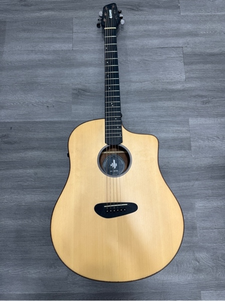 Đàn Guitar Acoustic Donner S410C Spruce - Màu nâu - Ngoại hình 98% - Đứt dây số 1 - Kèm túi 1
