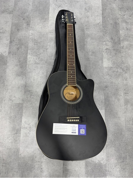 Đàn Guitar Acoustic Fender CD-60SCE - Màu đen - Ngoại hình 97% - Kèm túi + EQ bộ tiền khuếch đại Belcat Prener-PM