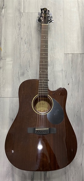 Đàn Guitar Acoustic Greg Bennett D-1CE/N - Màu nâu đậm - Ngoại hình: 98% - Kèm túi