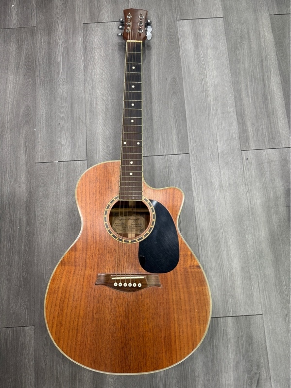 Đàn Guitar Acoustic Handmade Guitar Gỗ - Model A8 - Màu nâu - Ngoại hình 97% - Kèm túi