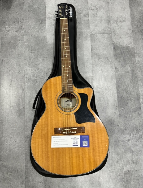 Đàn Guitar Acoustic LuthierV-LVT70 - Màu nâu - Ngoại hình 97% - Dây gỉ sét - Kèm túi đựng