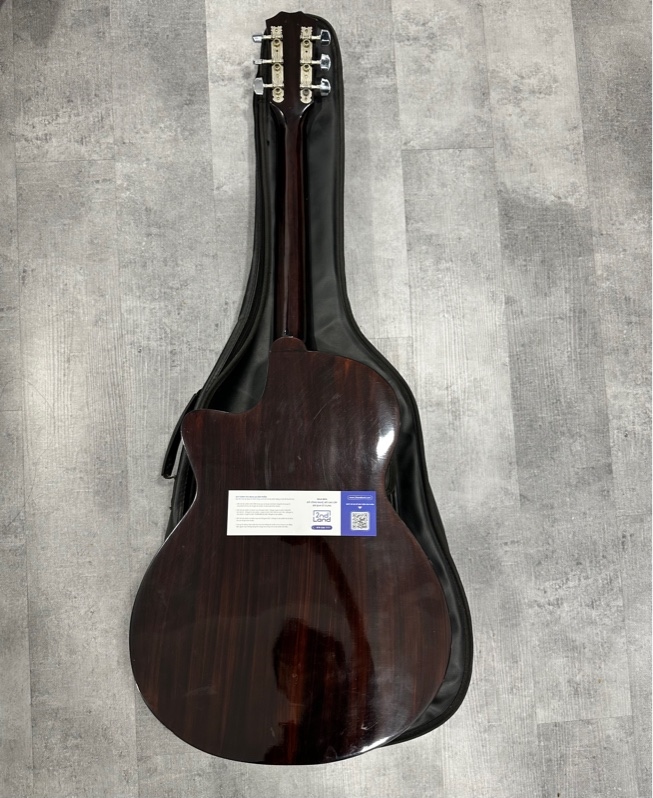 Đàn Guitar Acoustic LuthierV-LVT70 - Màu nâu - Ngoại hình 97% - Dây gỉ sét - Kèm túi đựng