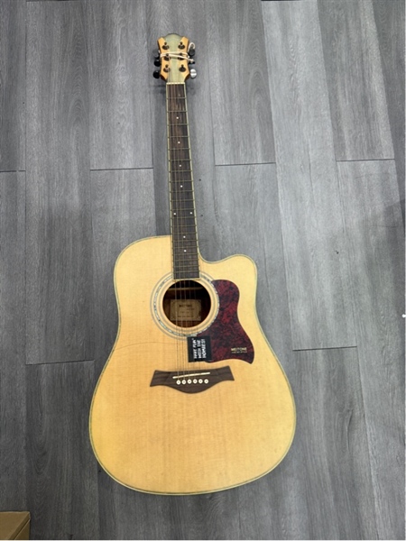 Đàn Guitar Acoustic Meitone SMY41M - Màu nâu - Ngoại hình 96% - Gỉ sét , đứt dây , trầy xước - Body