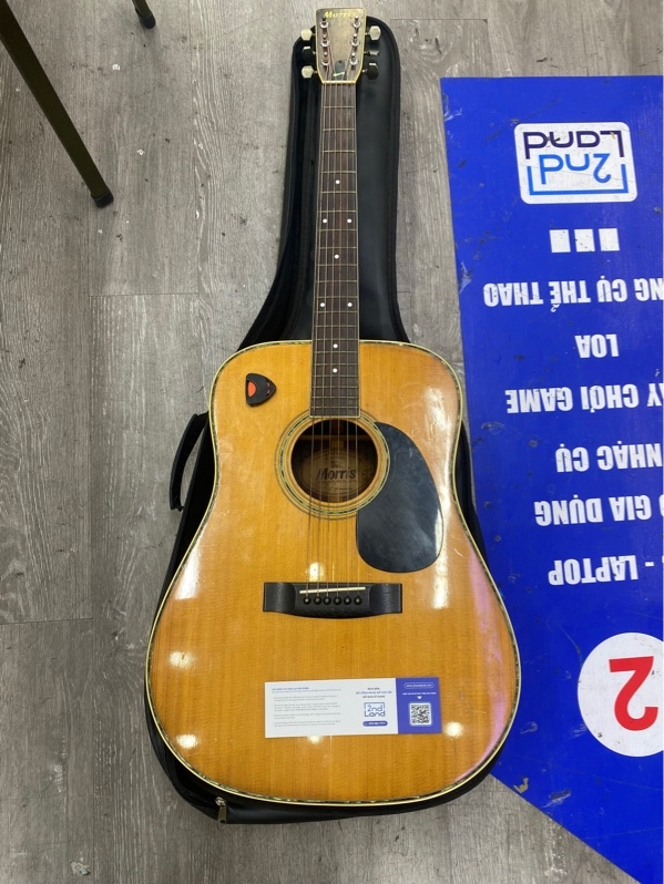 Đàn guitar Acoustic Morris W25 - Màu nâu gỗ - Ngoại hình 96.5% - Kèm túi
