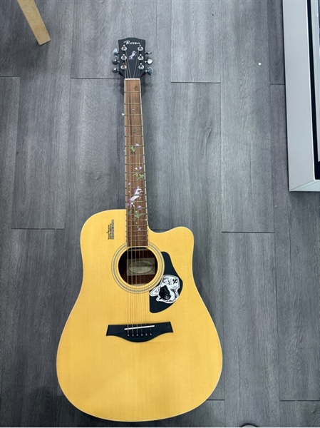 Đàn Guitar Acoustic Rosen G13-A-41 - Màu vàng - Ngoại hình 98% - Gỉ sét - Kèm túi bạc màu