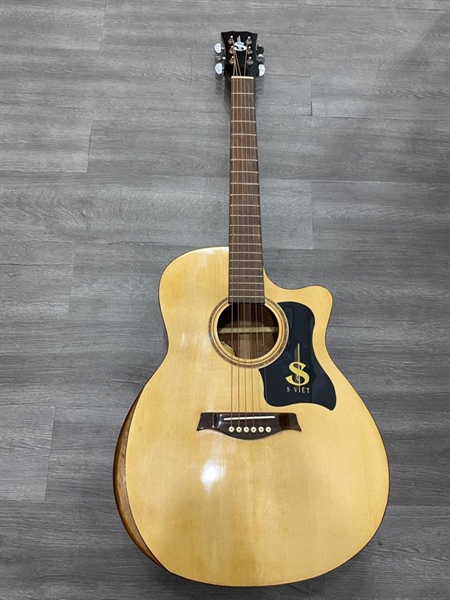 Đàn guitar Acoustic S Viet ES ES Pro - Màu nâu - Ngoại hình 98% - Dây thép - Kèm túi 1