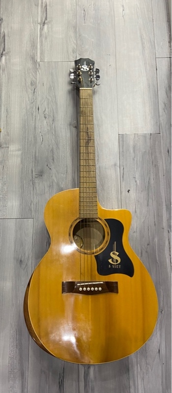 Đàn Guitar Acoustic S Việt - Màu vàng - Ngoại hình: 97% - Kèm túi
