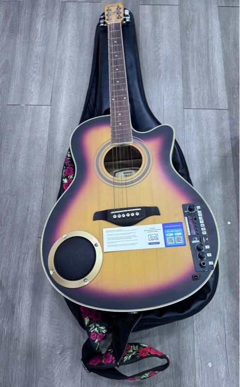 Đàn guitar acoustic Yamaha DW7C - Màu nâu - Ngoại hình 97% - Kèm 1 túi,1 EQ, 1 loa
