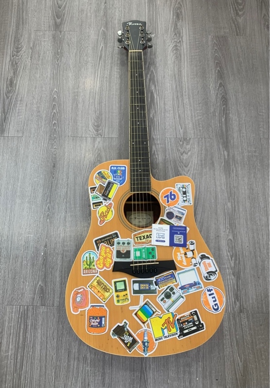 Đàn guitar acoutic Rosen G11 - Màu nâu - Ngoại hình: 98% - Kèm túi