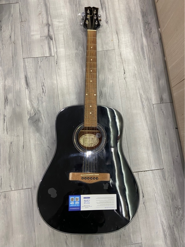 Đàn Guitar Aucostic Mitchell D120BK - Màu đen - Ngoại hình: 97% - Hằn nhiều vết Sticker - Kèm túi, Capo