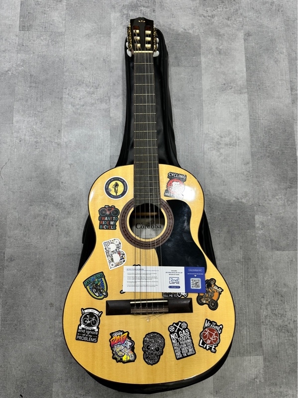 Đàn Guitar Classic Cordoba C5 - Màu nâu - Ngoại hình 97% - Dán sticker - Kèm túi