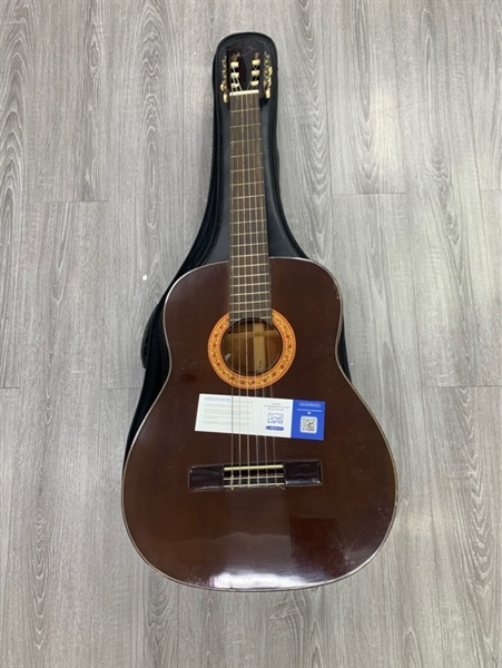 Đàn Guitar Classic Noname (39x15x4 inch) - Màu nâu - Ngoại hình: 97% - Trầy xước, mài ngựa đàn - Body, kèm túi