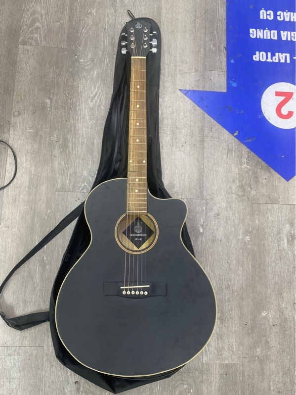 Đàn Guitar Custom - Màu đen - Ngoại hình 97% - Kèm túi