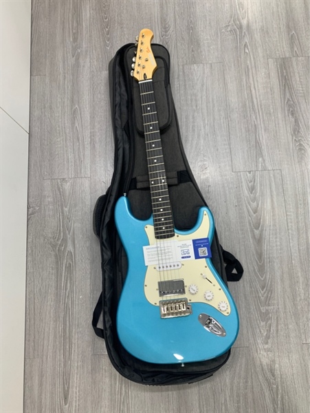 Đàn guitar điện Donner DST-152 - Màu xanh - Ngoại hình: 98% - Body, kèm túi