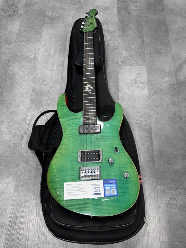 Đàn Guitar Điện Harley Benton HP-42 - Màu xanh lá - Ngoại hình 97% - Kèm túi