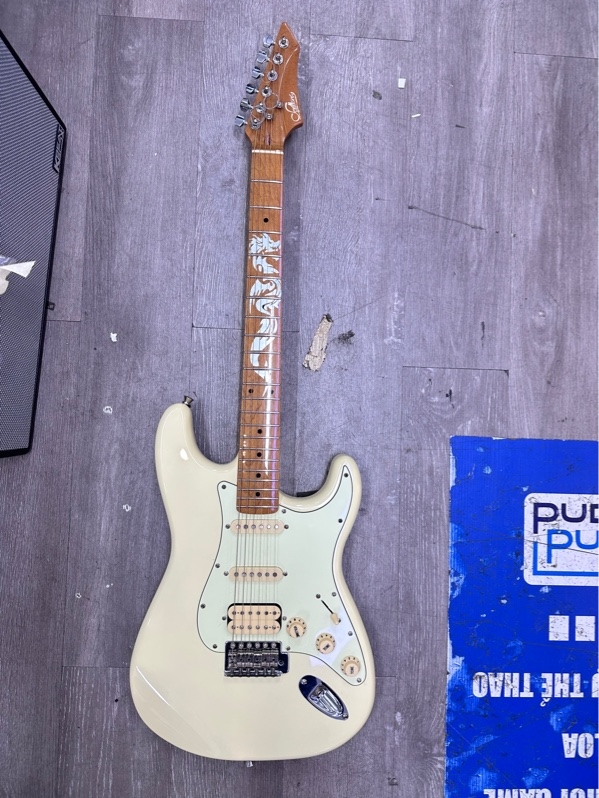 Đàn guitar điện Sevillana - Màu vàng - Ngoại hình 98% - Kèm túi, dây
