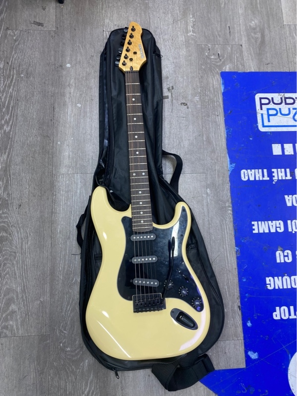 Đàn guitar điện Strinberg Rockwave RW50 IV (Ivory) - Màu be - Ngoại hình 98% - Kèm túi